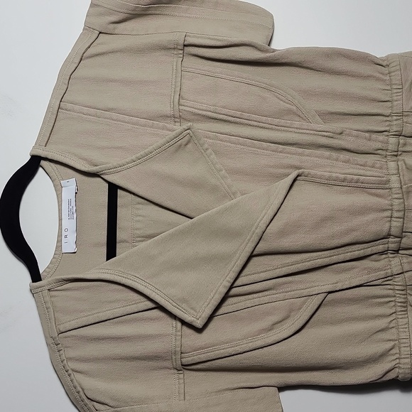 IRO Olno Pull-On 100% Cotton Twill Fabric Romper in Beige Size 36 US 4 - Picture 7 of 16